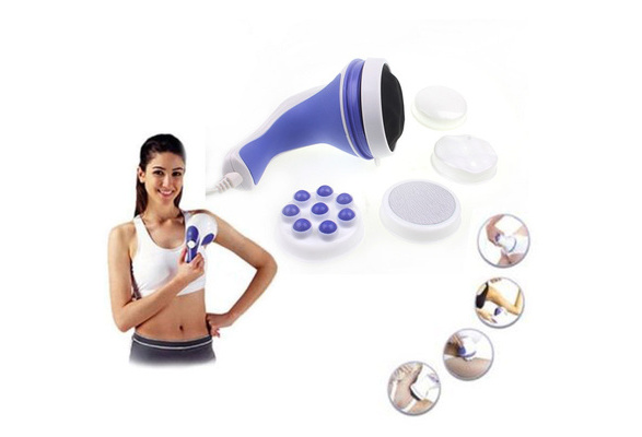 Body massager Weight Loss Fat Burning With 5 Headers Relax Spin Tone  Slimming Lose Weight Burn Fat Full Body Massage Device