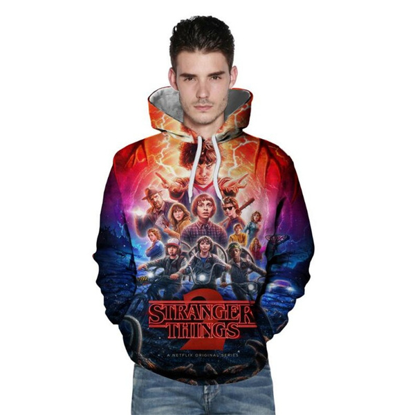 Stranger Things Hoodie Men s Sweatshirt Mens Hoodies Stranger Things Sweatshirt Stranger Things 2 Print 3d Hoodies Men Wish