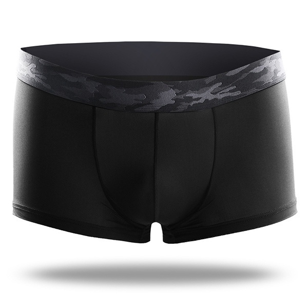 Men's Ultra-thin Ice Silk Seamless Breathable Boxer Briefs In