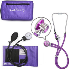 case, bloodpressure, aneroidsphygmomanometerandstethoscopekit, purpleaneroidsphygmomanometer