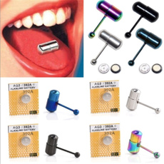 New Cool Vibrating Tongue Bar Ring Stud Body Piercing Jewelry + Batteries FT Fashion Jewelry