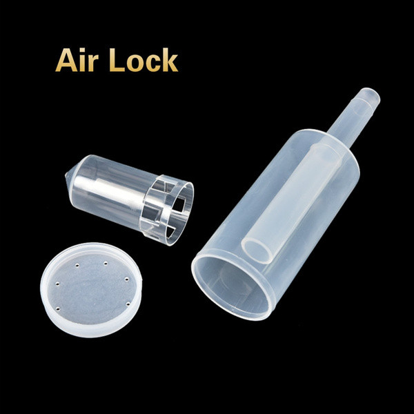 Durable Airlock Homebrew Air Lock with Cap Beer Fermentation Wine Making Twin Bubble Grommet Airlocks 