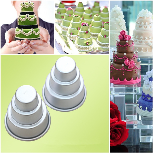 Tiered cake outlet tins