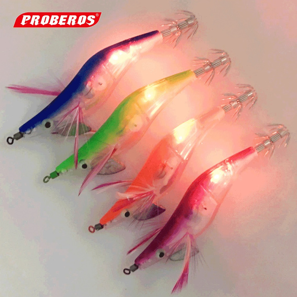 Flashing Lamp Luminous Lure Squid Jig Hook LED Fish Lamp Fishing