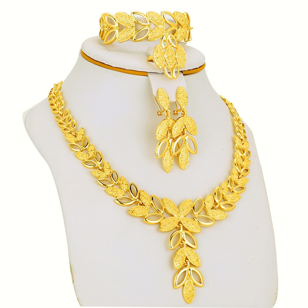 gold plated necklace womens