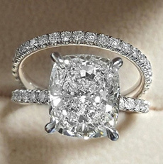 bridalring, DIAMOND, 925 sterling silver, wedding ring