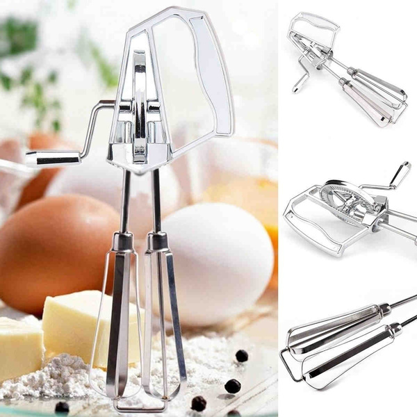 Egg Beater Food Mixer Vintage Hand Stainless Steel Whisk Kitchen Tool Whisk 