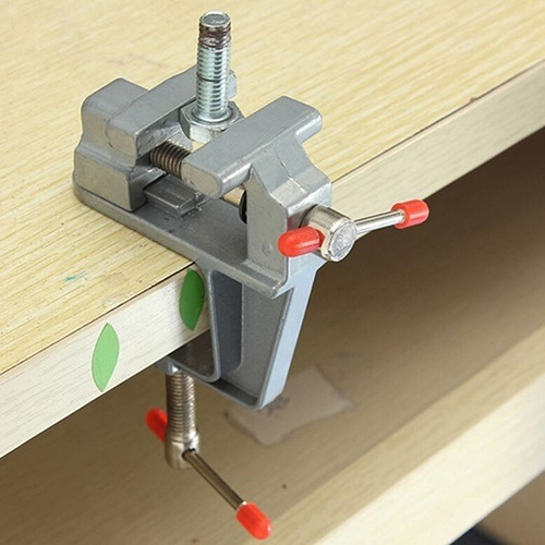 3.5" Aluminum Small Jewelers Hobby Clamp On  Table Bench Vise Mini Tool H^ng 