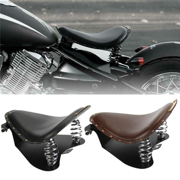 Motorcycle Leather Solo Driver Seat Springs Bracket Baseplate For Harley Sportster Iron 883 1200