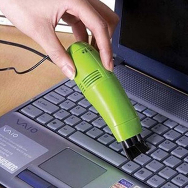 rongweiwang USB del vacío Limpiador del Teclado de PC portátil Cepillo Polvo del Teclado de vacío Útiles de Limpieza múltiple La Cabeza de Cepillo de 4 Colores 
