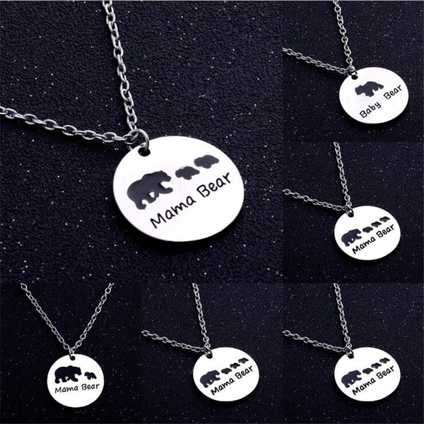 mama bear pendant necklace