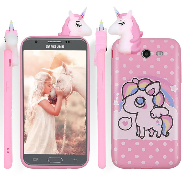 Cute Cartoon Case Cover For Samsung Galaxy J3 Emerge J7 Sky Pro