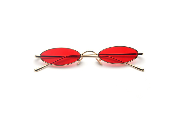 moderat terrasse Eve små ovale solbriller til mænd mandlig retro metalramme gul rød vintage små  runde solbriller til kvinder 2018 LXL | Wish