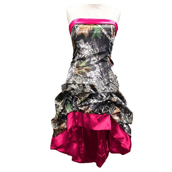 MYYBLE Women's Chic Camo Prom Party Dress Short Hi-Lo Wedding Party Dress |  Wish