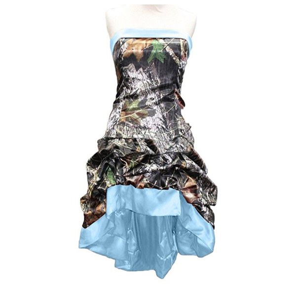 Short camo 2024 wedding dresses