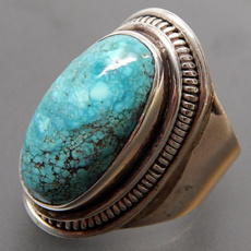 Sterling, Turquoise, DIAMOND, 925 sterling silver