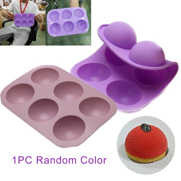 Half Sphere Ball Silicone Chocolate Mold Cake Decor Cupcake Muffin Baking Mould 
