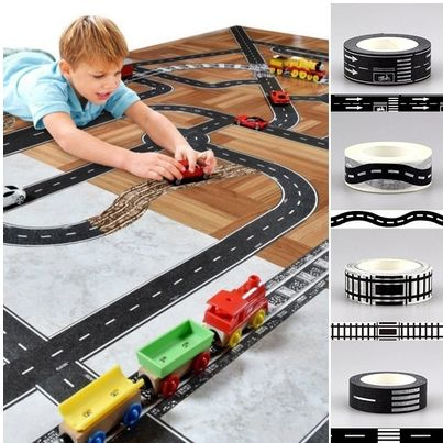 Adhesive Road Tape, Road Tape Toy Cars, Railway Road Tape