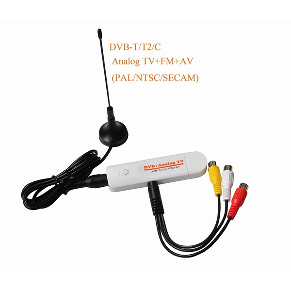 DVB t2 PVR Analog USB TV Stick Dongle with Antenna Remote HDTV Receiver for DVB-T2/DVB-C/FM/DVB/AV Wish
