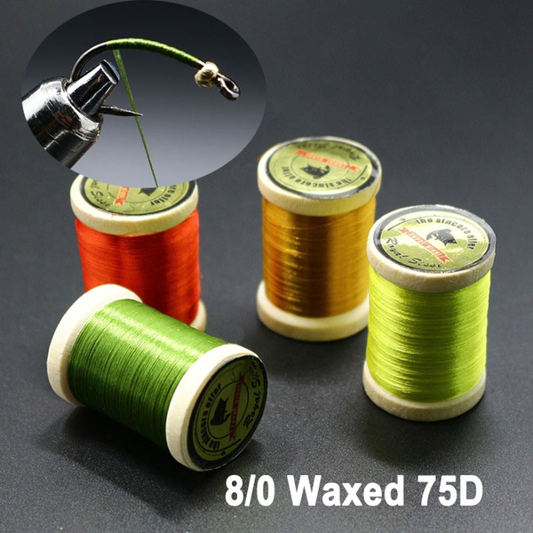 15 Colors Fly Tying Thread 8/0 Highly Waxed Thread 250yd Per Spool 75Denir 