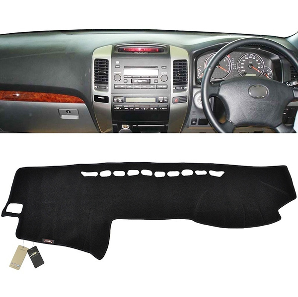 Fit For 2003-2009 Toyota Land Cruiser Prado Dashboard Cover Dashmat Dash  Mat Pad Right Hand Drive Model (Color: Black)
