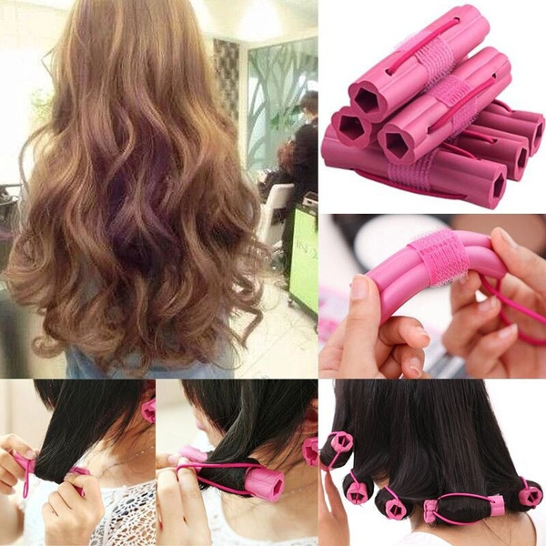 How To Make Curls Without Heat DIY Lazy Hair Curling Artifact Curler Pear  Flower Curler | Wish