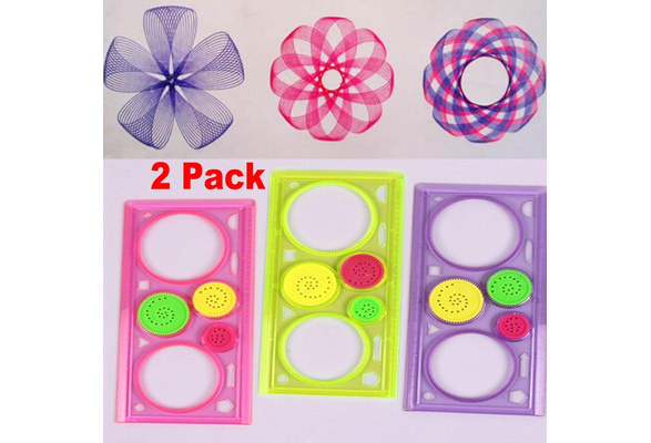 1Pc New Spirograph Geometric Ruler Stencil Spiral Art Classic Toy Stationery 