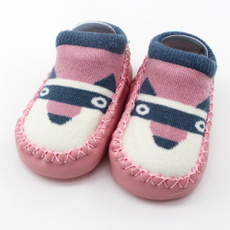 Cartoon Newborn Baby Girls Boys Anti-Slip Socks Slipper Shoes Boots Baby Care