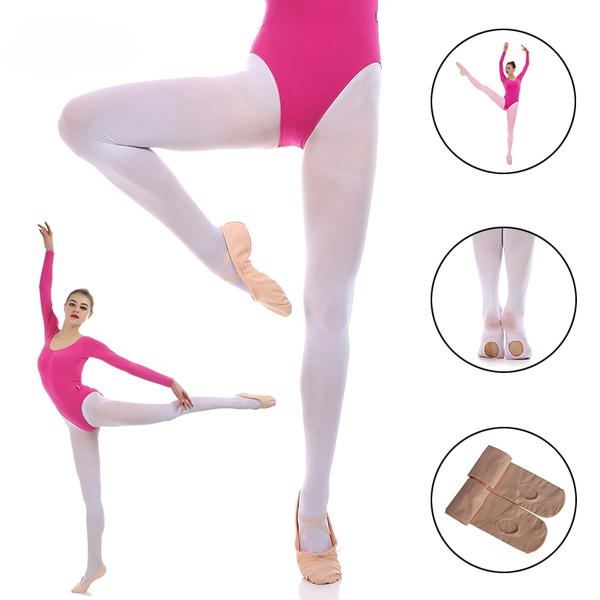 Professional Ballet Dance Tights Full Foot Velvet Adult Women