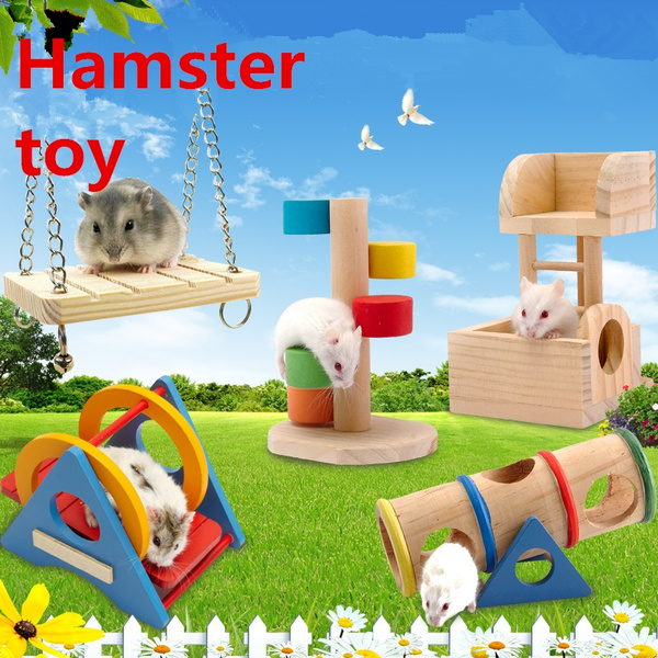 Sheens Natural Bamboo Pet Hamster Tunnel Toy Hamsters House Exercise House Play Fun Line Pipe Connected Tube Toys Small