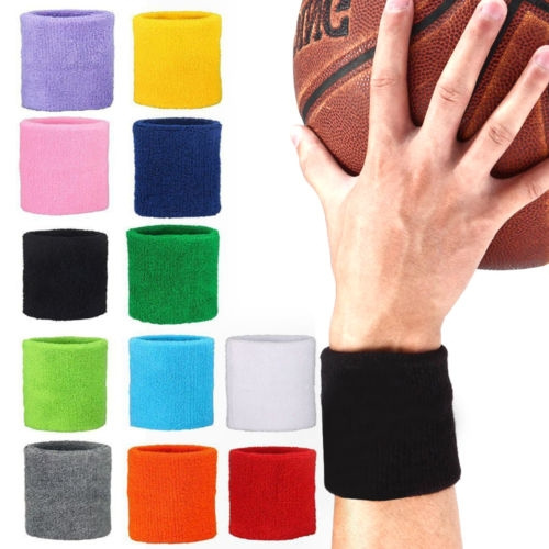Working Out Running 10 Color Pack Sweatbands Good for Tennis Basketball Cotton Sweat Band for Men and Women wisdom1674usa Sports Wristband Gym 