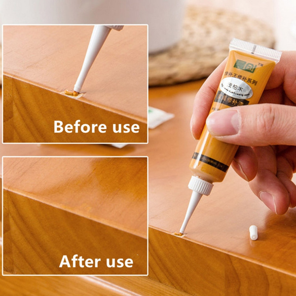 Solid wood furniture repair paint color paste wood floor repair paste wood floor scratch repair wood color paint | Wish
