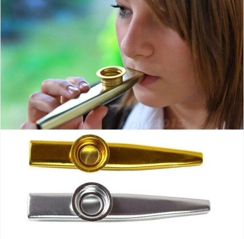 Musical Instrument Kazoo Metal Harmonica Mouth Flute Kids Party Gift  Instrument