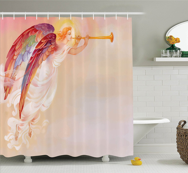 Fantasy Shower Curtain Pure Angel, Angel Shower Curtain