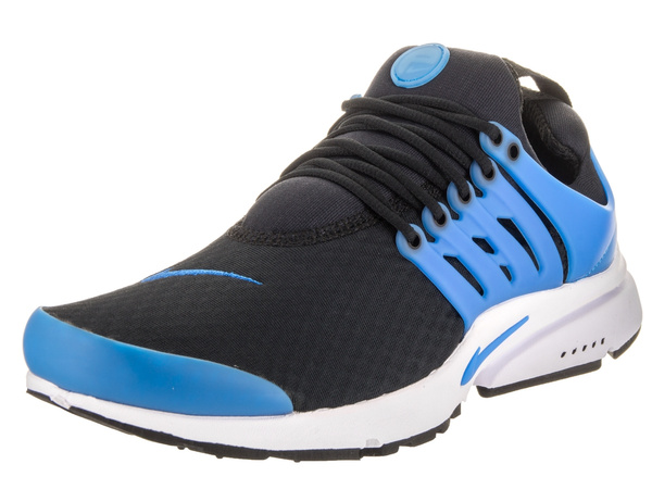 mens nike presto essential running shoes grey and blue