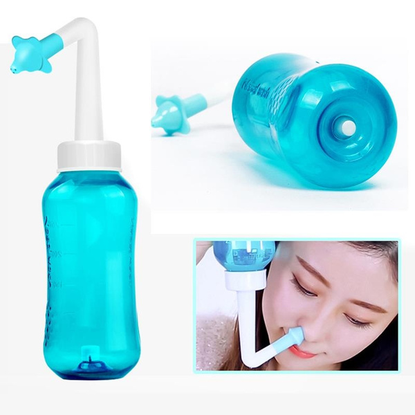 300ml Nose Wash Nasal Neti Pot Bottle Allergic Rhinitis Nasal ...