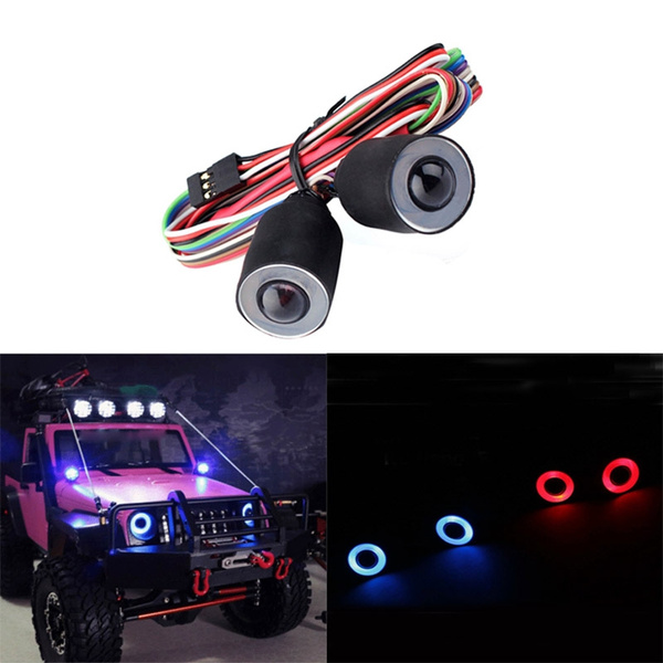 1/10 RC LED Lights Headlight for Jeep Wrangler Rubicon Body Axial SCX10 RC4WD 
