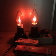 tippedtaillamp, Dekor, edisoncandleflamebulb, Candle
