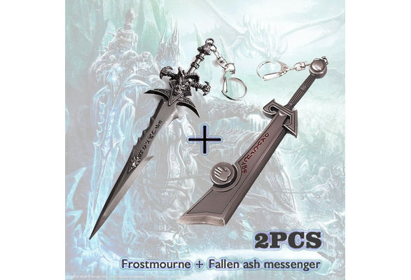 2PCS World of Warcraft Knife Keychain +Frostmourne Sword