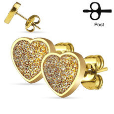Steel, Heart, Jewelry, Stainless Steel
