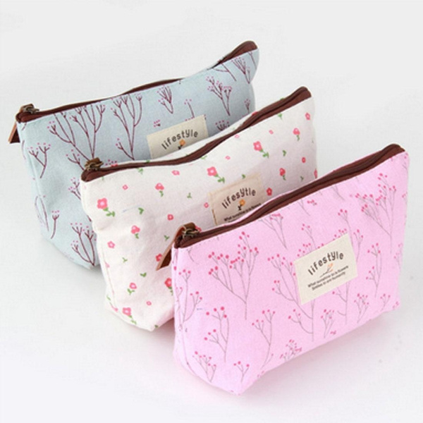 large floral pencil case