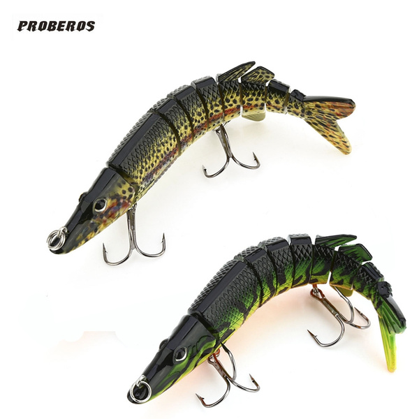 Proberos Artificial Fishing Lures 9 Sections Pike Lures