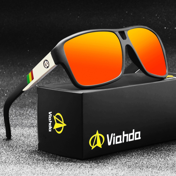 Viahda NEW Polarized Sunglasses Men Sport Sun Glasses Women Brand