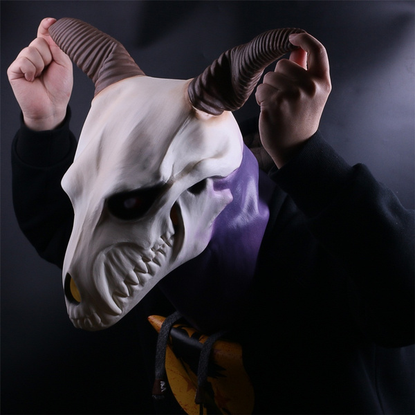 The Ancient Magus Bride Elias Ainsworth Mask Horn Latex Cosplay Costume Prop