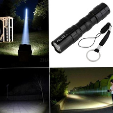 3 Colors LED Flashlight  (Not included battery)