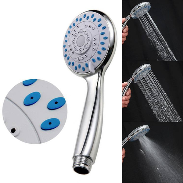 Universal 5 Mode Function Chrome Handheld Large Bath Shower Head ...