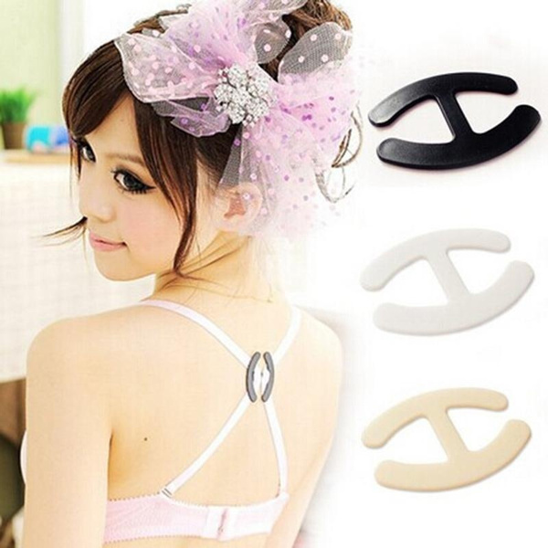 1PC fashion Oval Cleavage Control Clips Hide Bra Strap Buckle