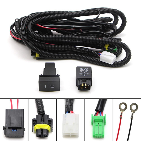 Relay Wiring Harness Switch H11 For Honda Civic 2016 AddOn Fog Light