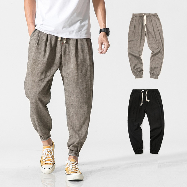 YEMELI Men's Pants, Men Casual Sweatpants Male Trousers Casual