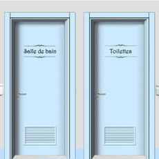 bathroomsticker, Home Decor, Door, Posters